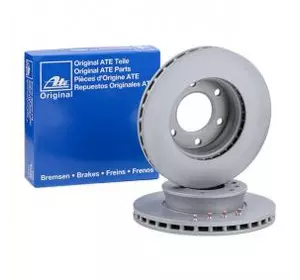 Гальмівний диск передній Мерседес Спрінтер (B906, B907, B910) Фольксваген Крафтер (30-35), ATE 24.0128-0203.1